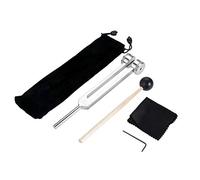 DRELD 128CPS Tuning Fork with Silicone Hammer, Velvet Bag for Sound Healing