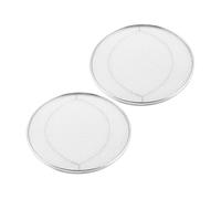 DRELD 2Pcs Splatter Shield & Screen Stainless Steel, Replacement for Ninja FG551 Foodi FG550/BG500A/DG551 Splash Guard Reusable, Dishwasher Safe, Air Fryer Grill Accessories