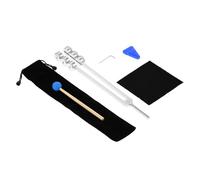 DRELD 32Hz Weighted Tuning Fork - Aluminium Alloy Tuner with Hammer, Triangular Tip, Velvet Pouch, Cleaning Cloth, Allen Key for Skin, Hair, Bones, Joints and Muscle Relaxation, Frequency Healing