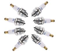 Dreld 8Pcs L7T Spark Plugs, 2 Stroke Engine Spark Plug Engine Accessory Replacement for BPMR7A CJ8 RCJ6Y RCJ7Y Chainsaw Brush Cutter Garden Lawnmower Strimmer Trimmer