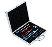 DRELD Sound Healing Tuning Fork Set - 128Hz, OM 136.1Hz, MI 528Hz, 4096H