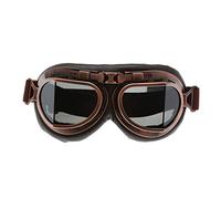 DRELD Vintage Motorcycle Goggles, Aviator Goggles Helmet Sunglasses Old Fashioned Flying Pilot Eyewear for Cruiser, Scooter, Motocross Racer Sports