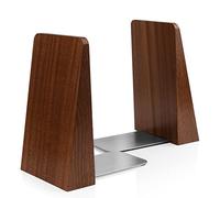 DRELIFAM Wood Handmade Heavy Duty Book ends for Shelves, Decorative Book End for Heavy Books