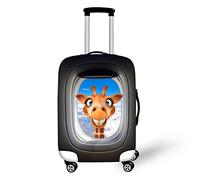 Dremagia Giragge Animal Cute Travel Suitcas Cover Luggage Protector Fits 30-32 Inch Baggage Spandex with Zipper
