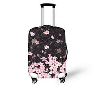 Dremagia Thickened Travel Luggage Cover 18/24/26/28/30/32 Inch Suitcase Spandex Cover, Cherry Blossom, L(for 26-29 inch luggage)