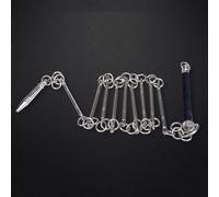 DREMDO 49 Inch Nine-Section Whip, Stainless Steel Bamboo Joints Combat Whip, Martial Arts Performance Whip for Children, Teenagers, Beginners Self-Defense