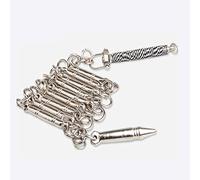 DREMDO Nine-Section Whip, Anti Slip Stainless Steel Date Stone Combat Whip, Martial Arts Performance Whip for Children Adults Chinese Kung Fu,S