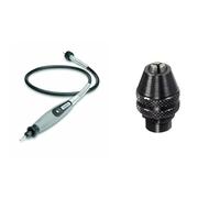 Dremel 225 Flex-Shaft - Multi-Purpose Flexible Extension for Rotary Multitools + 4486 Multi Chuck (0.8 - 3.2 mm) Accessory for Changing Accessories