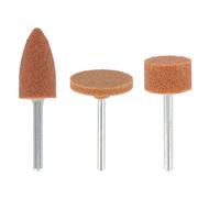 Dremel 952 Aluminium Oxide Grinding Stones Accessory Set, 3 Cone-Shaped Grinding Stones for Grinding and Sharpening Metals (9,5 mm)