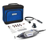 Dremel 3000 Rotary Tool 130 W, Rotary Multi Tool Kit with 2 Attachments 15 Acessories Variable Speed 10000-33000 RPM for Cutting, Sanding, Drilling,