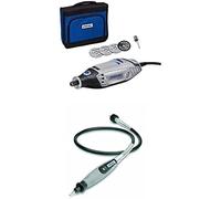 Dremel 3000 Rotary Tool 130W Multi Tool Kit with 5 Accessories and Flexible Shaft for Grinding, Sanding, Drilling, Carving on Wood, Glass