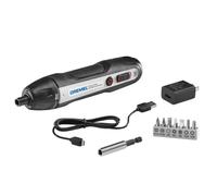 Dremel 4V Cordless Screwdriver Kit with 6 Power Settings and Smart Stop Technology, Includes 7 Screwdriver Bits, 1 Bit Extender, USB Cable and Power Adapter, HSES-01