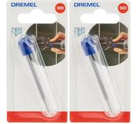 Dremel 569 Grout Removal Bit, 1.6 mm Grout Remover Accessory for Rotary Multi Tool for Removing and Cleaning Grout (Pack of 2)