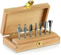 Dremel 660 Router Bit Set, 7 Multipurpose Router Bits for Rotary Tools in Wooden