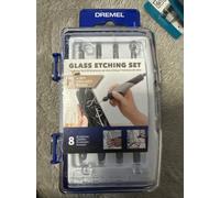 Dremel 682 Glass Etching Set, Accessory Kit with 8 Rotary Tool Accessories for Etching and Engraving in Glass