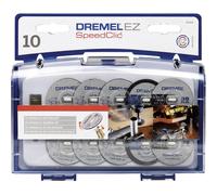 Dremel 690 EZ SpeedClic Cutting Wheels Set - Accessory Kit with 10 Rotary Tool Cutting Discs and Mandrel