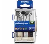 Dremel 726-01 Cleaning & Polishing Rotary Tool Accessory Kit with Storage Case, 20-Piece Set - Includes Buffing Wheels, Polishing Bits, and Compound