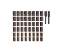 Dremel Sanding Band Kit, 48-Piece Set 6.4mm Sanding Bands with 3 Grits and 2 Mandrels for Rotary and Multi-Tools for Shaping, Smoothing & Finishing