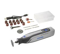 Dremel 8150 Cordless Brushless Multi Tool, Rotary Tool Kit 7.2V 2Ah USB-C Rechargeable Battery, 20 Accessories, Variable Speed 5,000-30,000 RPM, LED Light, Cutting, Sanding, Carving, Grinding