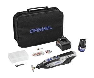 Dremel 8250 2.0 Ah 12V Li-Ion 5-tlg. accessories | Powerful kit with soft case, 5 accessories, battery + charger for grinding, milling, engraving, sheath repair/DIY