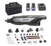 Dremel 8250 Cordless 12V Rotary Tool Brushless Kit with 65 Accessories | 2 Batteries, Charger, Storage Box, Detailer Grip, Shaping Platform, Comfort Guard for Cutting, Routing, Grinding, Drilling
