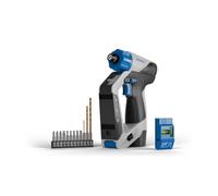 Dremel Blueprint 12V 3-in-1 Cordless Drill with Integrated Stud Detector, Laser and Removable Bubble Level, 9 Screw bits, 1 Multi-Material Drill.