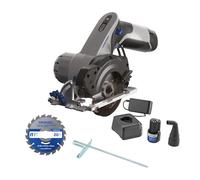 Dremel Blueprint 12V Cordless Compact Circular Saw Brushless with Laser Line Guide, Guide for Bevel Cuts, 1 Multi-Material Saw Blade, 1x 2.0 Ah Battery, Fast Charger