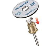 DREMEL ® SC406 EZ SpeedClic Mandrel + 2 No Metal Cutting Wheels (2615S406JC)