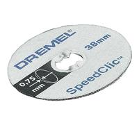 Dremel EZ SpeedClic SC409 Thin Cutting Wheel 5-pack, 5 Cutting Wheels with 38mm Cutting Diameter for Rotary Tools