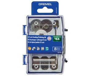 Dremel EZ726-01 EZ Lock Sanding & Polishing Rotary Accessories Kit, 8-Piece Assorted Set - Ideal for for Light Sanding, Detail Cleaning, or Polishing Materials
