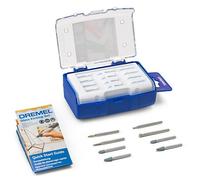 Dremel 682 Glass Etching Set, Accessory Kit with 8 Rotary Tool Accessories for Etching and Engraving in Glass