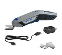 Dremel HSSC-01 4V Cordless USB Rechargeable Electric Scissors with Two Blade Attachments, USB Cord, and Power Block - Ideal for Cutting Fabric, Cardboard and Paper Material