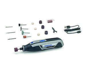 Dremel Lite 7760 Cordless Multi-Tool, Lithium Battery 3.6 V, Kit with 15 Accessories, USB Charger, Speed 8000-25000 RPM for Carving, Recording, Grinding, Cleaning, Polishing, Sharpening and Sanding