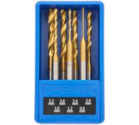 Dremel 7-Piece Titanium-Coated Drill Bit Set (0.8-3.2mm) with Case for Wood, Plastic, Soft Metals and Drywall (628DM)