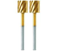 Dremel MAX Wood Carving Bit 7,9mm (115DM) Cylindrical-Shaped 2-Pack | Titanium Coated High-Performance Accessory to Remove Material, Rotary Tool Compatible 3,2mm Shank Size