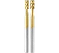 Dremel MAX Wood Engraving Bit 3,2mm (194DM) Cylindrical-Shaped 2-Pack | Titanium Coated High Performance Cutter, Enhanced Durability; Accessory for Plastic, Soft Metals, Rotary Tool Compatible