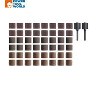 Dremel Sanding Band Kit, 48-Piece Set 12.8mm Sanding Bands with 3 Grits and 2 Mandrels for Rotary and Multi-Tools for Shaping, Smoothing & Finishing