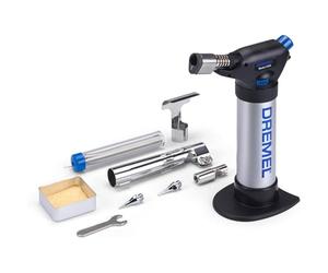Dremel Versaflame 2200 Mini Soldering Multifunctional Butane Torch Kit | with 5 Accessories, Adjustable Flame (max. 1200°) Stationary Heat Gun for Soldering, Pipe Bending, Welding, Shrinking