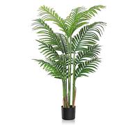 Dremisland Artificial Palm Tree 160CM Areca Palm - 10 Trunk Faux Tree in Pot - Fake Tropical Trees Tall Large Decorative Artificial Plant Large Potted Greenery for Indoor Outdoor Home Office Garden