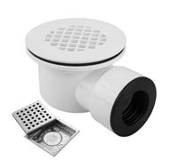 Drenaje de ducha de perfil bajo con colador perforado accesorios de repuesto de baño montaje de drenaje de salida ll para el hogar baño hotel baño