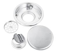 Drenaje de piso de acero inoxidable con forma redonda, resistente, duradero, drenaje rápido que evita obstrucciones para el hogar, baño, cocina, balcón, uso plateado, 4,3 pulgadas