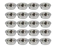 Dreneco 20 pcs Round Recessed Flush Door Pull Handle Sliding Door Hidden Concealed Handles Diameter 35mm (Flat Plane)