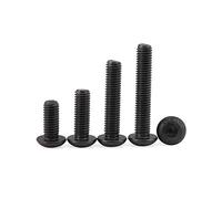 Dreneco Button Head Bolts 12.9 Grade High Tensile Dome Allen Head Machine Screws, M6×25mm,20 pcs