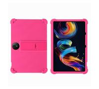 DRENGE Cover Compatible with TCL NXTPAPER 11 Plus 11.5 inch Tablet Case Soft Silicone Adjustable Stand Shockproof Kids Friendly(Hot Pink)