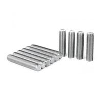 Drenky 10 Pack M6 X 30mm Threaded Rods 304 Stainless Steel Metric Fully Threaded Bar DIN976 Compliant for Furniture Assembly & Industrial Machinery