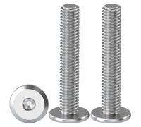 Drenky 304 Stainless Steel Hex Head Bolts 20 Pack M6 X 40mm Machine Screws for Bed & Wood Furniture - Fully Threaded Hexagon Bolts