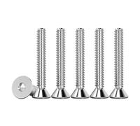 Drenky 50 Pcs Socket Screws, M3 Screws Countersunk Bolts 304 Stainless Steel Screw M3 X 25mm Flat Head Hex Socket Cap Screw DIN 7991 / ISO 10642 Fully Thread Rustproof Machine Bolts