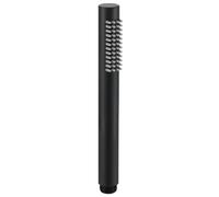 Drenky Black Handheld Shower Head Stainless Steel SUS304 High Pressure Water Saving Small Pencil Showerhead with 48 Rubber Nozzles Round Bar Shower Head, Universal, Single Function