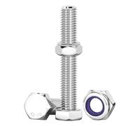 Drenky M10 Stainless Steel Bolts, Nuts and Bolts Assortment M10 x 60mm Bolts and Nuts Machine Screws and Nut for Machinery, Furniture, Car, Bike, Ship, 3D Printing, 10 Pcs