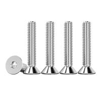 Drenky M4 X 25mm Stainless Steel Screws, M4 Bolts Countersunk Bolts 50 Pcs Hex Screws DIN 7991 / ISO 10642 Rustproof Machine Screws Hex Socket Countersunk Bolts, Fully Thread